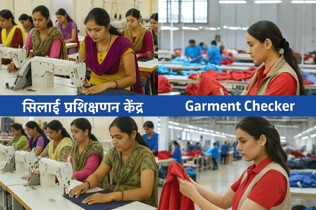 सिलाई प्रशिक्षण (Stitching Training) और गारमेंट चेकर राजस्थान कम्प्यूटर एजुकेशन सेंटर, खाजूवाला: