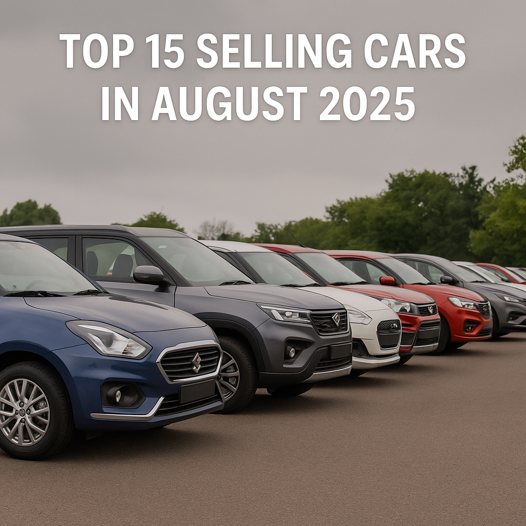 Top 15 Selling Cars August 2025