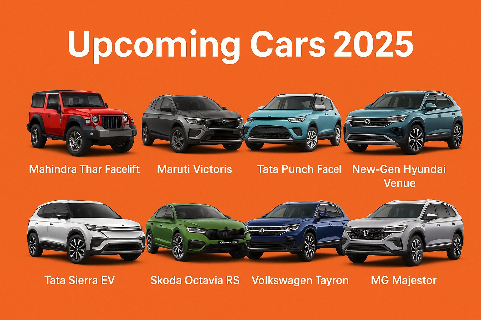 Upcoming Cars 2025