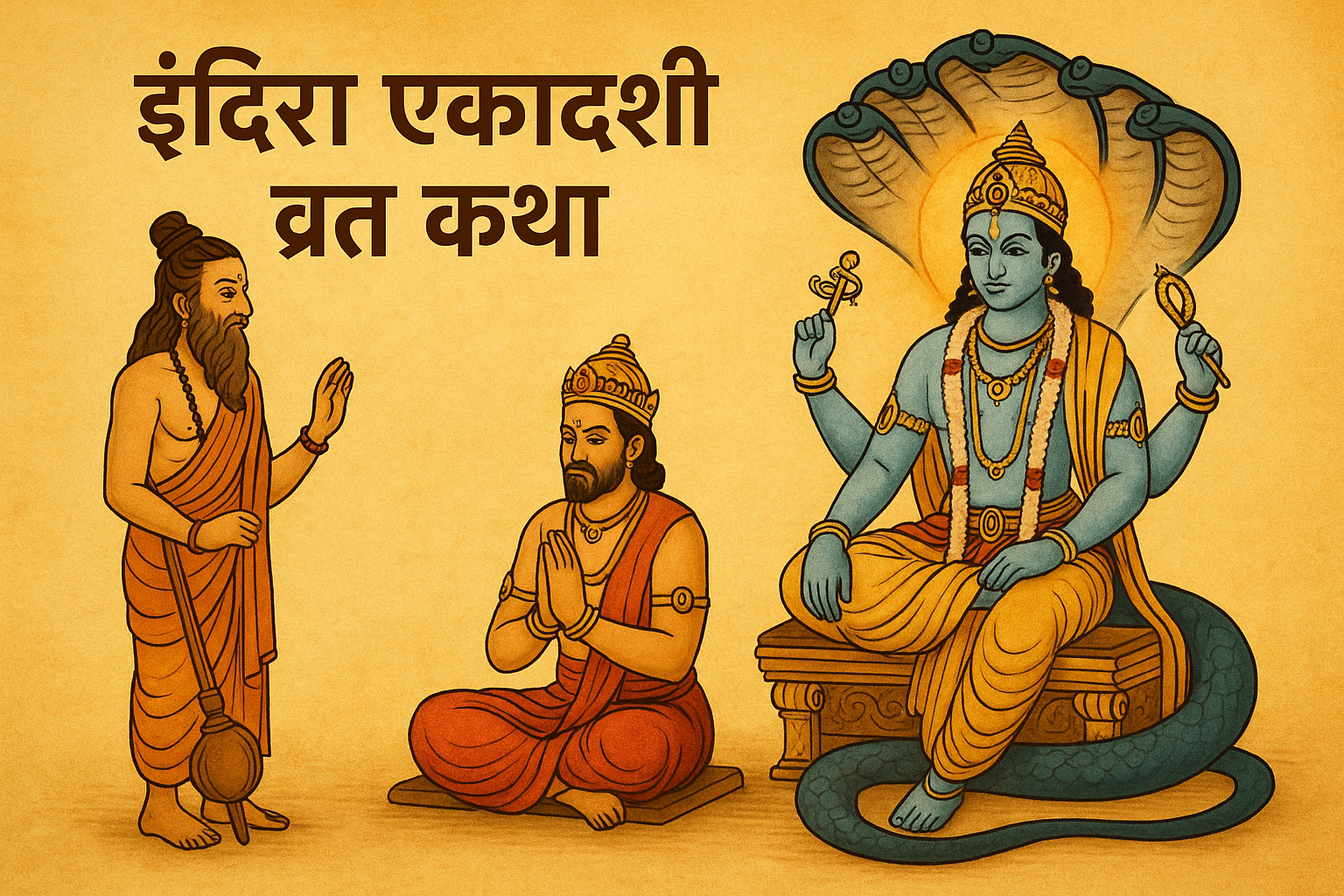 इंदिरा एकादशी व्रत कथा – व्रत का महत्व, पौराणिक कथा और पूजा विधि के 5 शुभ उपाय