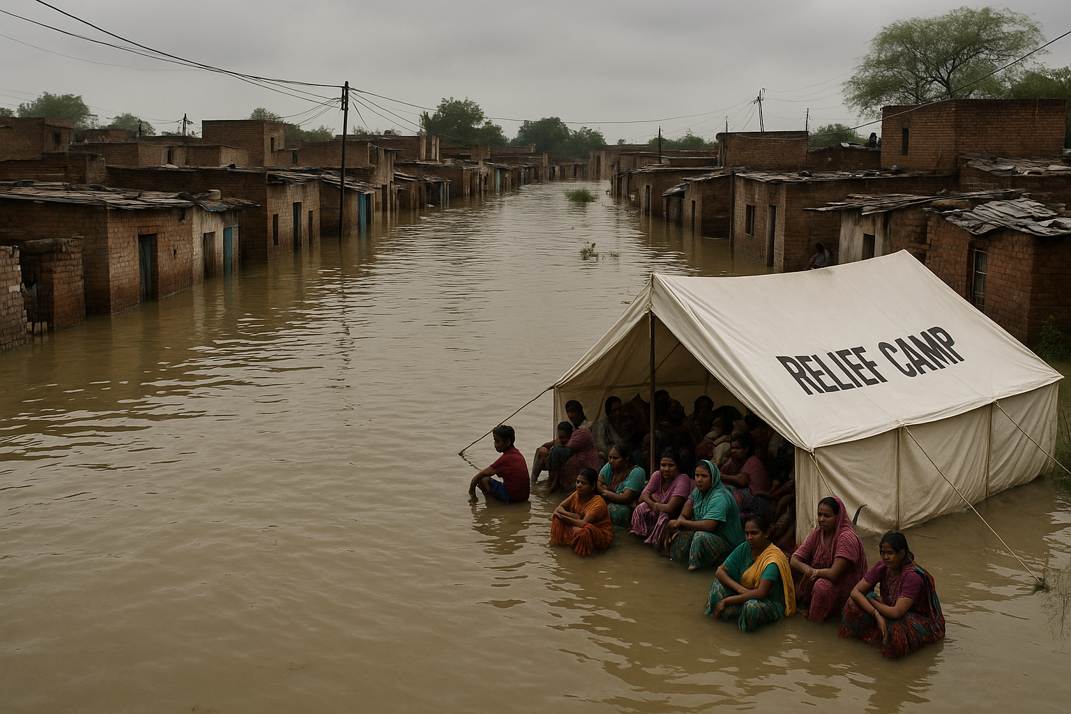 मक्कासर (हनुमानगढ़)बाढ़ का कहर : 4 दिन बाद भी डूबे 100+ घर, 600+ लोग बेघर – राहत कैंपों में ज़िंदगी की जंग, प्रशासन से मदद की गुहार