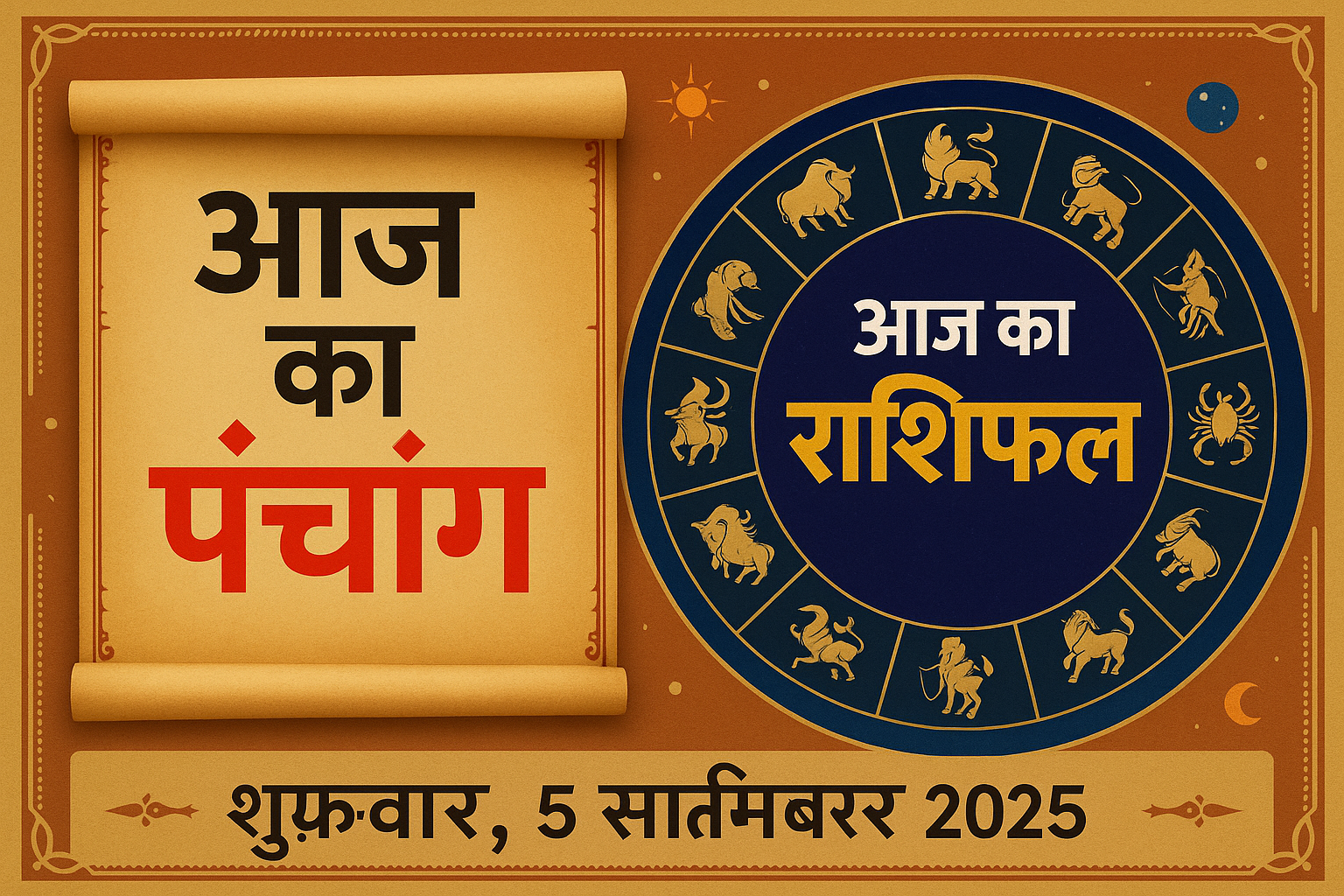 आज का पंचांग और राशिफल