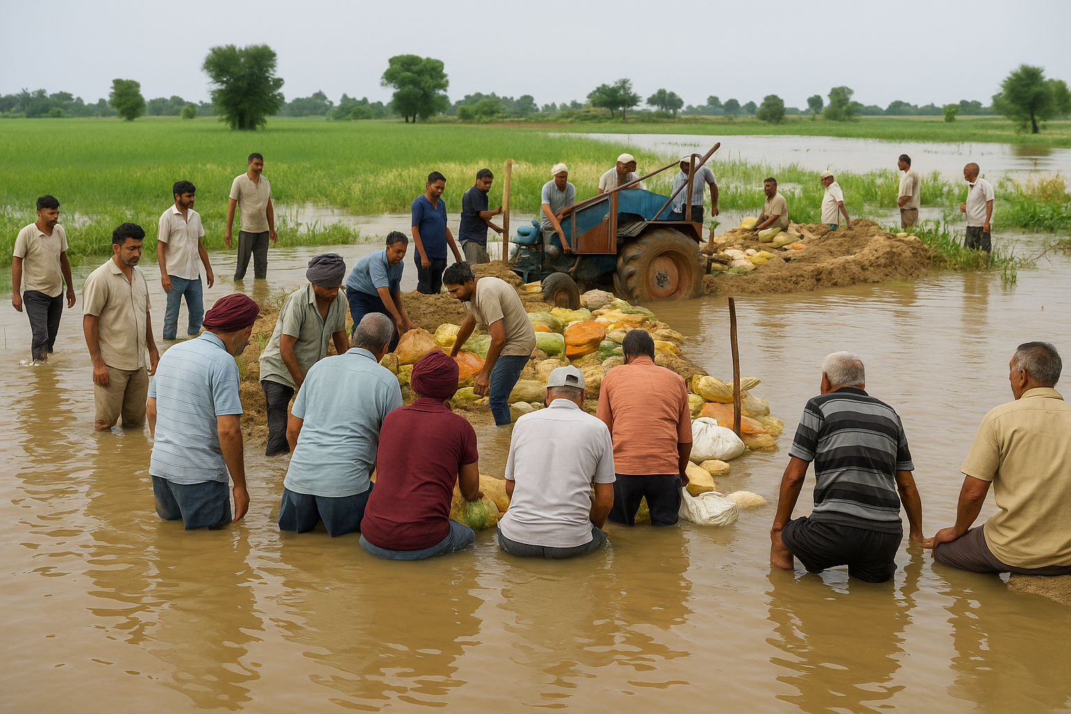 Ghaggar River Flood 2025: बांध टूटने से 65 बीघा फसलें डूबीं – गाँवों में संकट के 6 खतरनाक संकेत