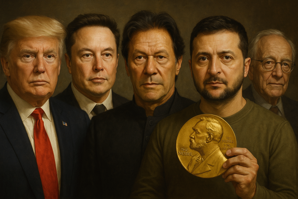Nobel Peace Prize 2025: Donald Trump, Elon Musk, Imran Khan, Zelenskyy और अन्य दावेदारों के बीच कौन जीतेगा शांति का नोबेल?
