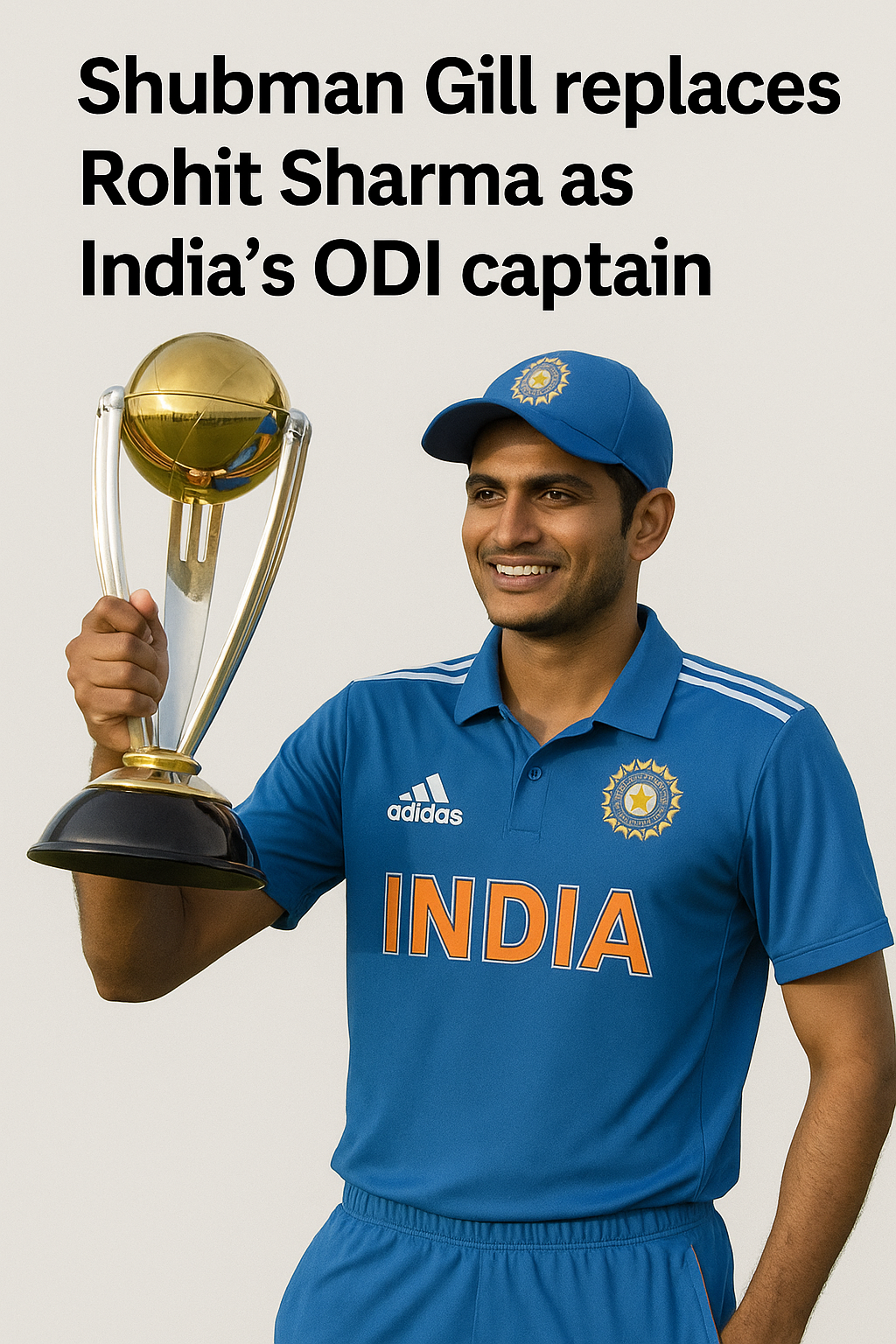 Shubman Gill replaces Rohit Sharma as India's ODI captain – नई शुरुआत की ओर भारत की वनडे टीम